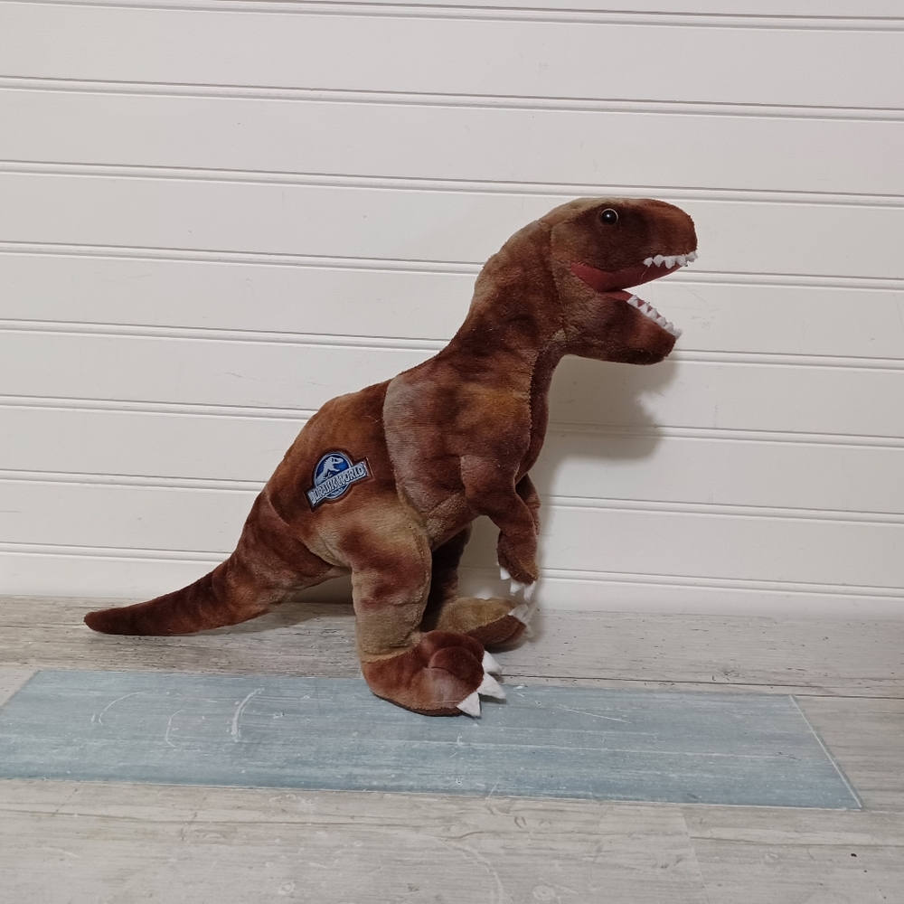 Jurassic World Brown T Rex Dinosaur Plush Toy 11"